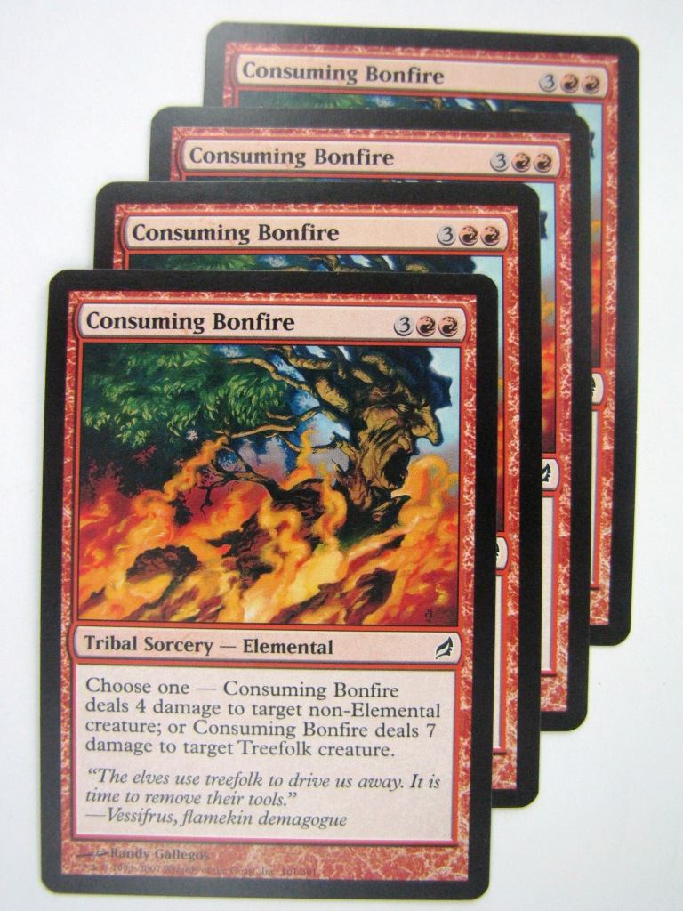 MTG Magic Cards: CONSUMING BONFIRE x4 # 8E34