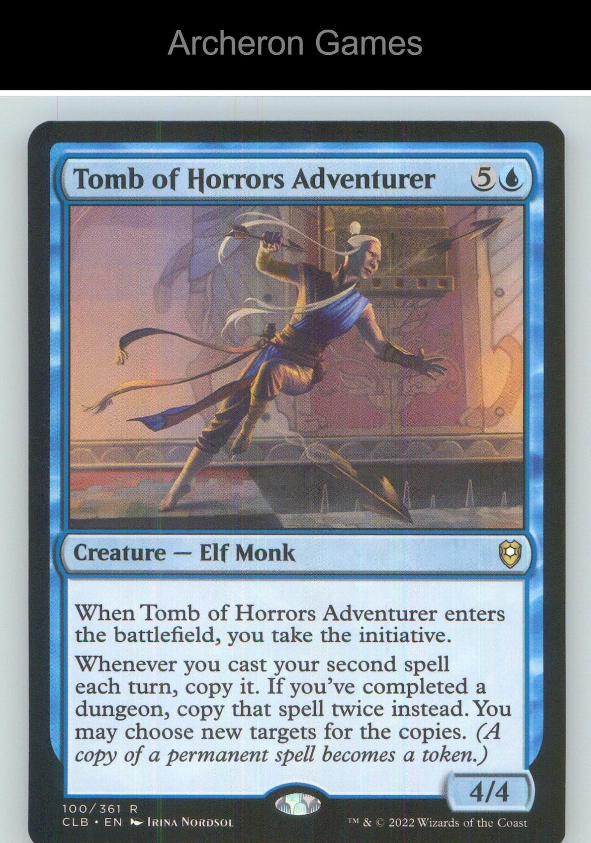 Tomb of Horrors Adventurer CLB 100 R MTG Card NM/EX+