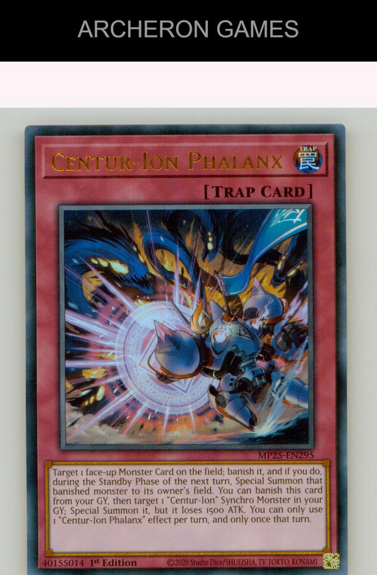Centur-Ion Phalanx Ultra Rare YUGIOH Card 1st Edition