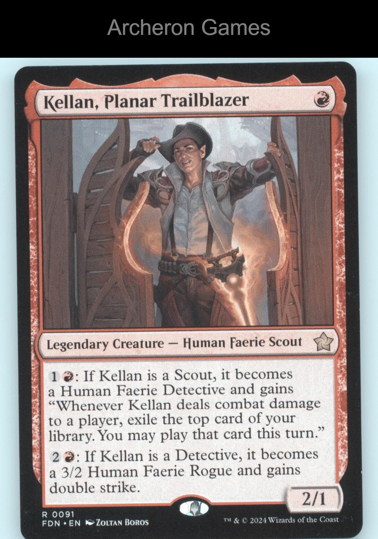 Kellan, Planar Trailblazer FDN 91 R MTG Card Foundations