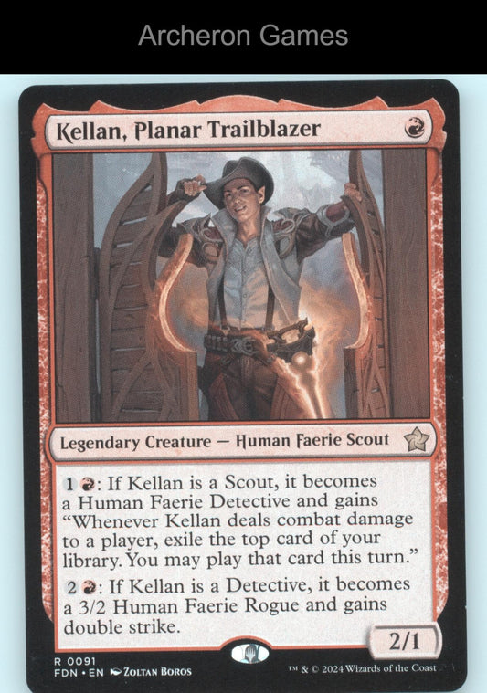 Kellan, Planar Trailblazer FDN 91 R MTG Card Foundations
