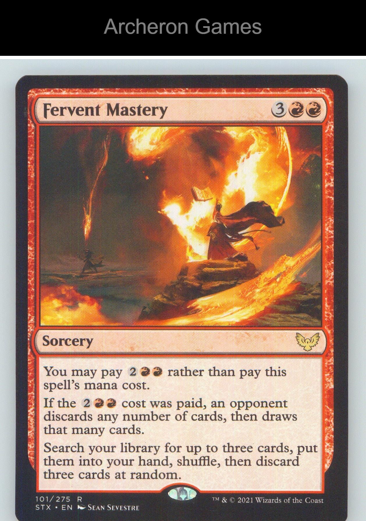 Fervent Mastery STX 101 R MTG Card NM/EX+
