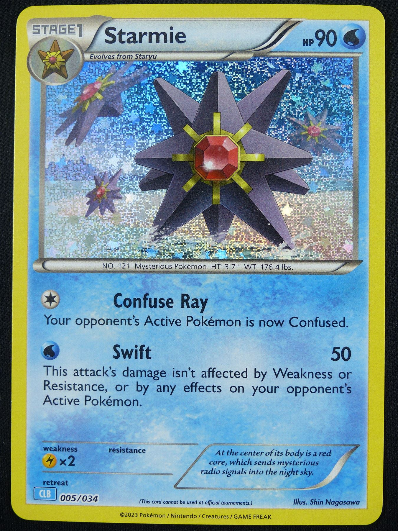 Starmie 005/034 Holo CLB - Classic Pokemon Card #4CI