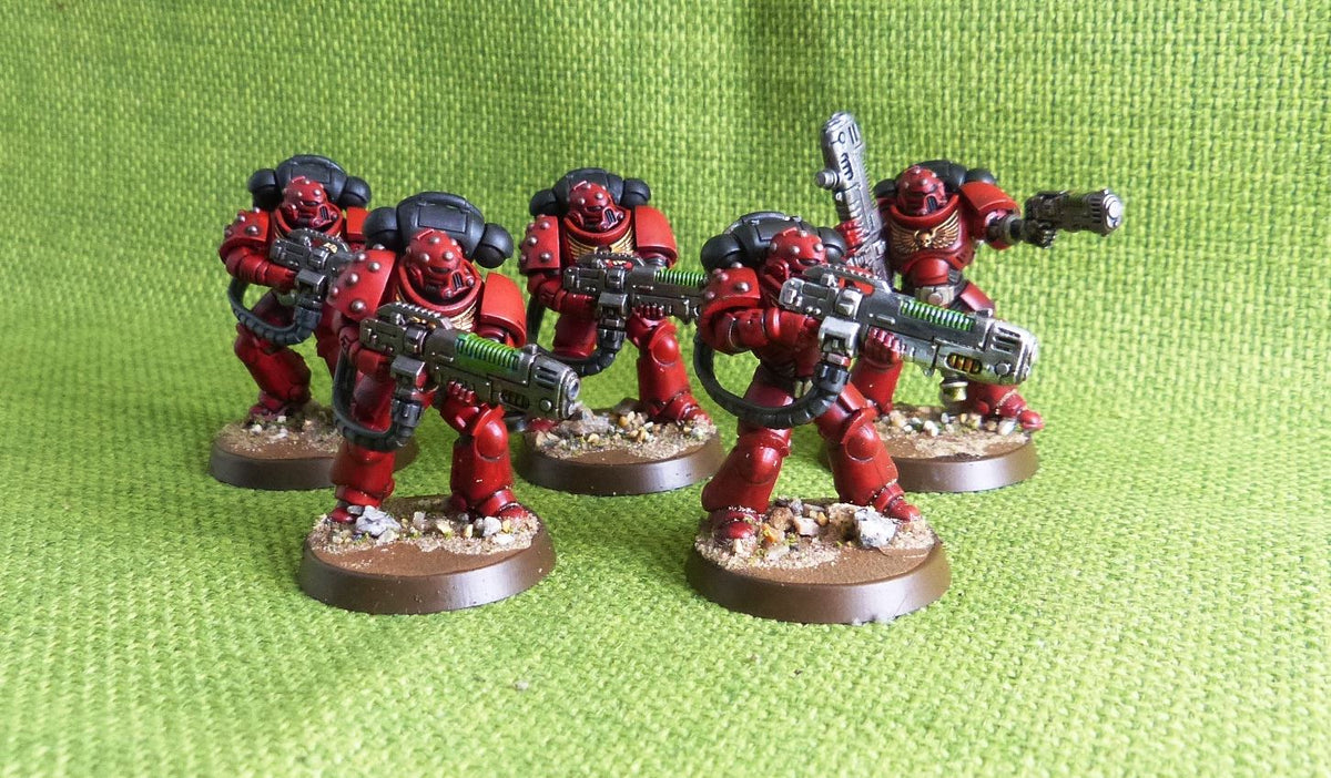 Hellblaster Squad Painted x 5 Models - Blood Angels - Warhammer AoS 40k #D