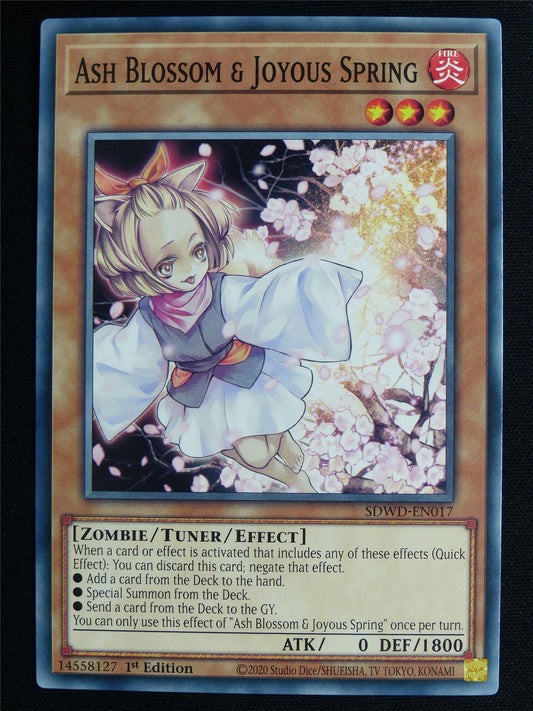 Ash Blossom & Joyous Spring SDWD - 1st ed Yugioh Card #4RD
