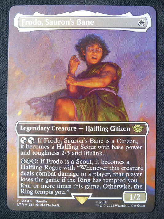 Frodo Sauron's Bane Borderless Foil - LTR - Mtg Card #HK