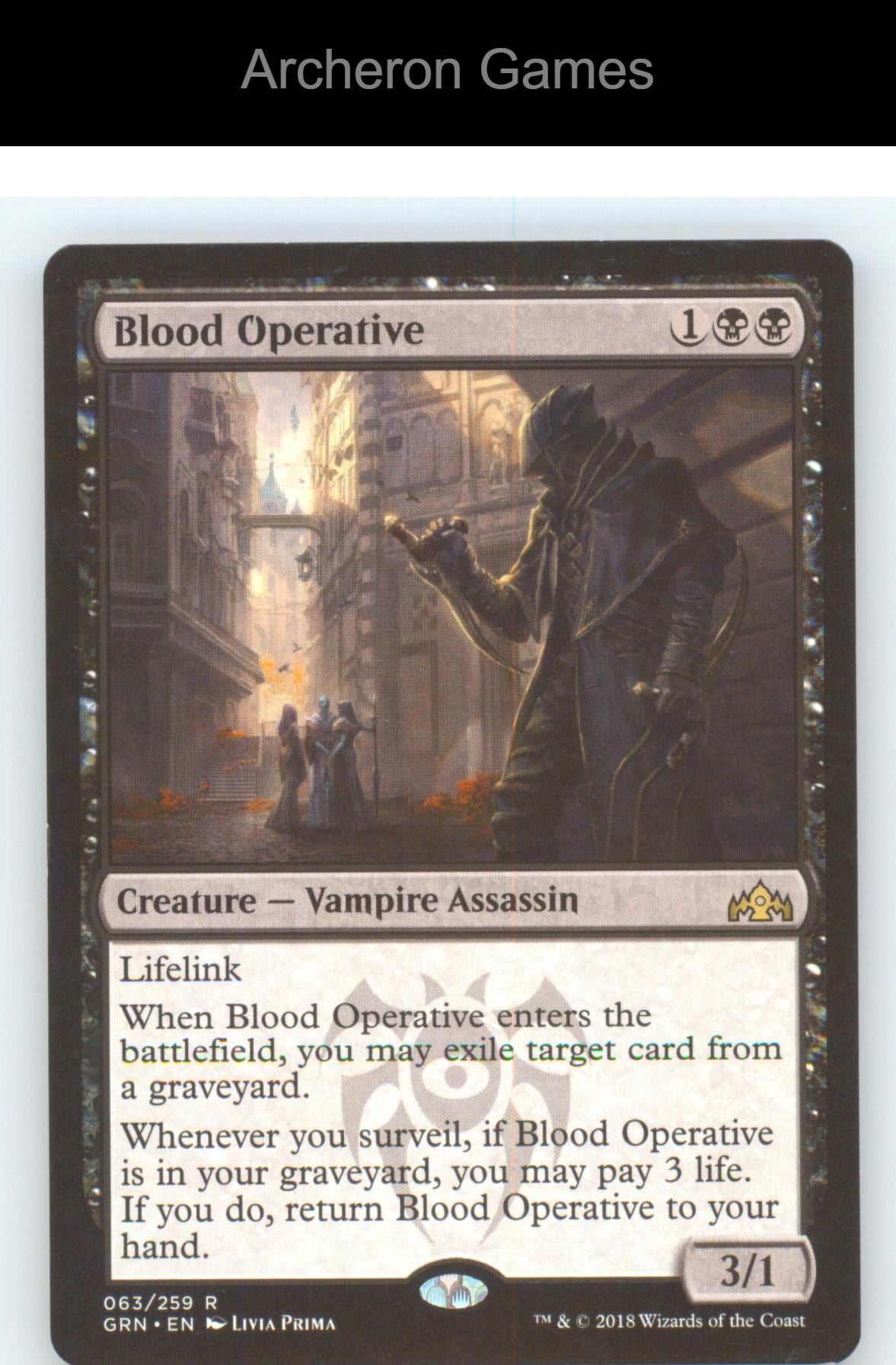 Blood Operative GRN 63 R MTG Card NM/EX+