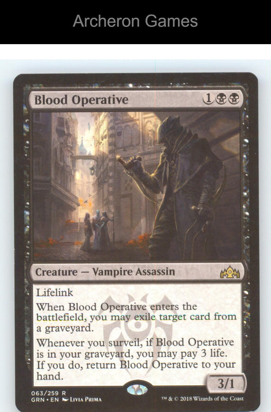 Blood Operative GRN 63 R MTG Card NM/EX+