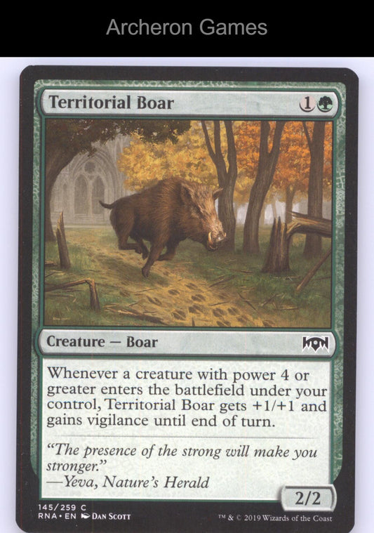 Territorial Boar 145 C MTG Card Ravnica Allegiance