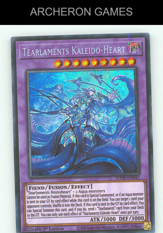 Tearlaments Kaleido-Heart SEC YUGIOH Card Unlimited