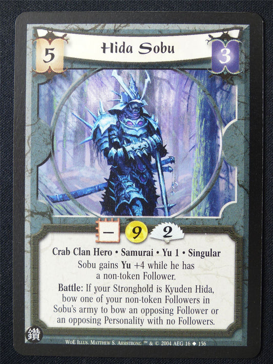 Hida Sobu - WoE - Legend of the Five Rings L5R Card #100