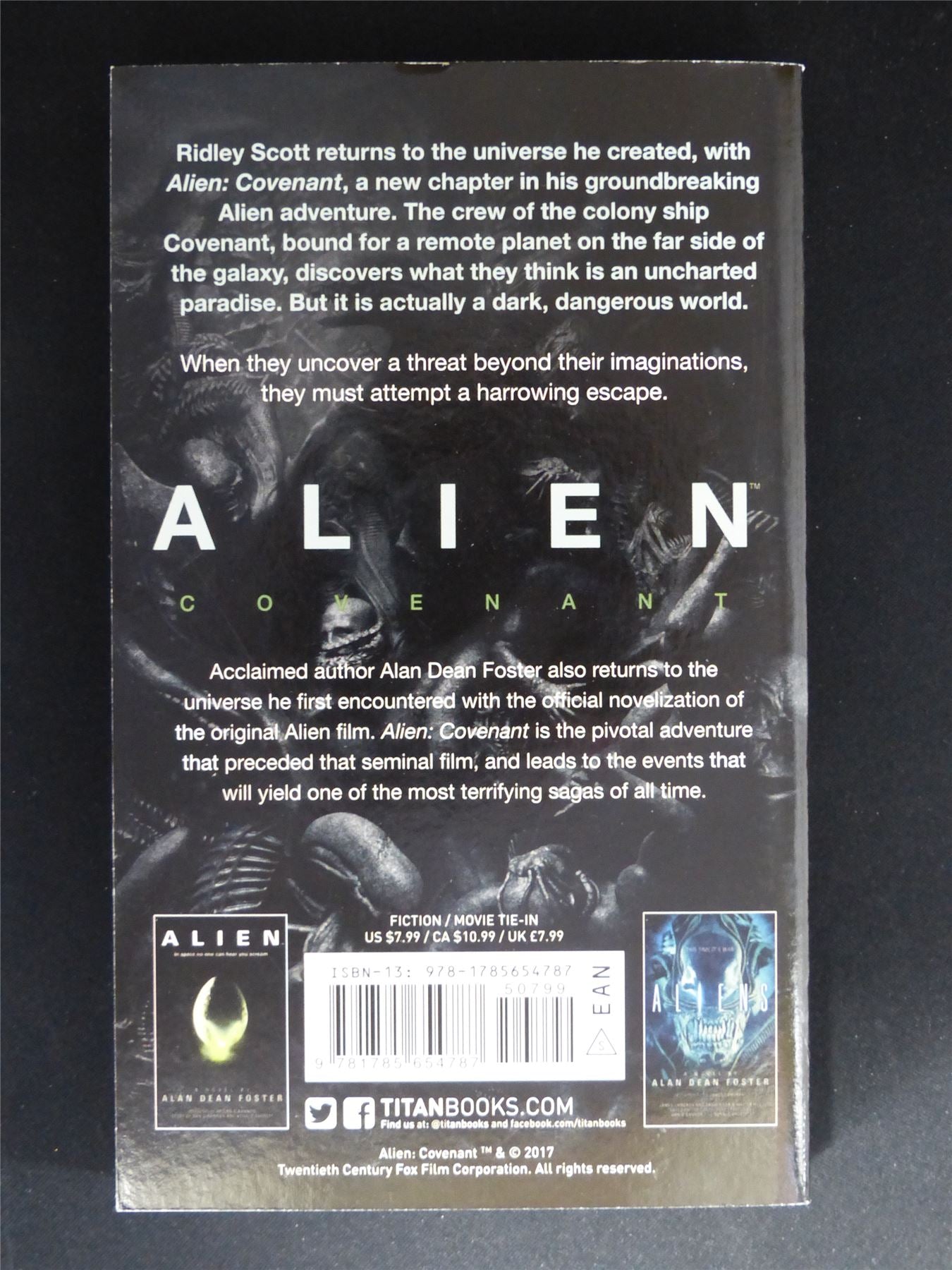 Alien Covenant - Titan Novel Softback #NJ