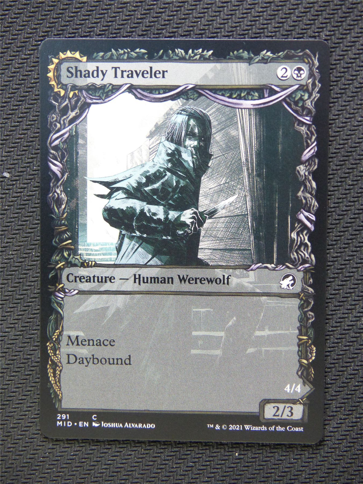 Shady Traveller Stalking Predator  Showcase - Innistrad - Mtg Card #3MG