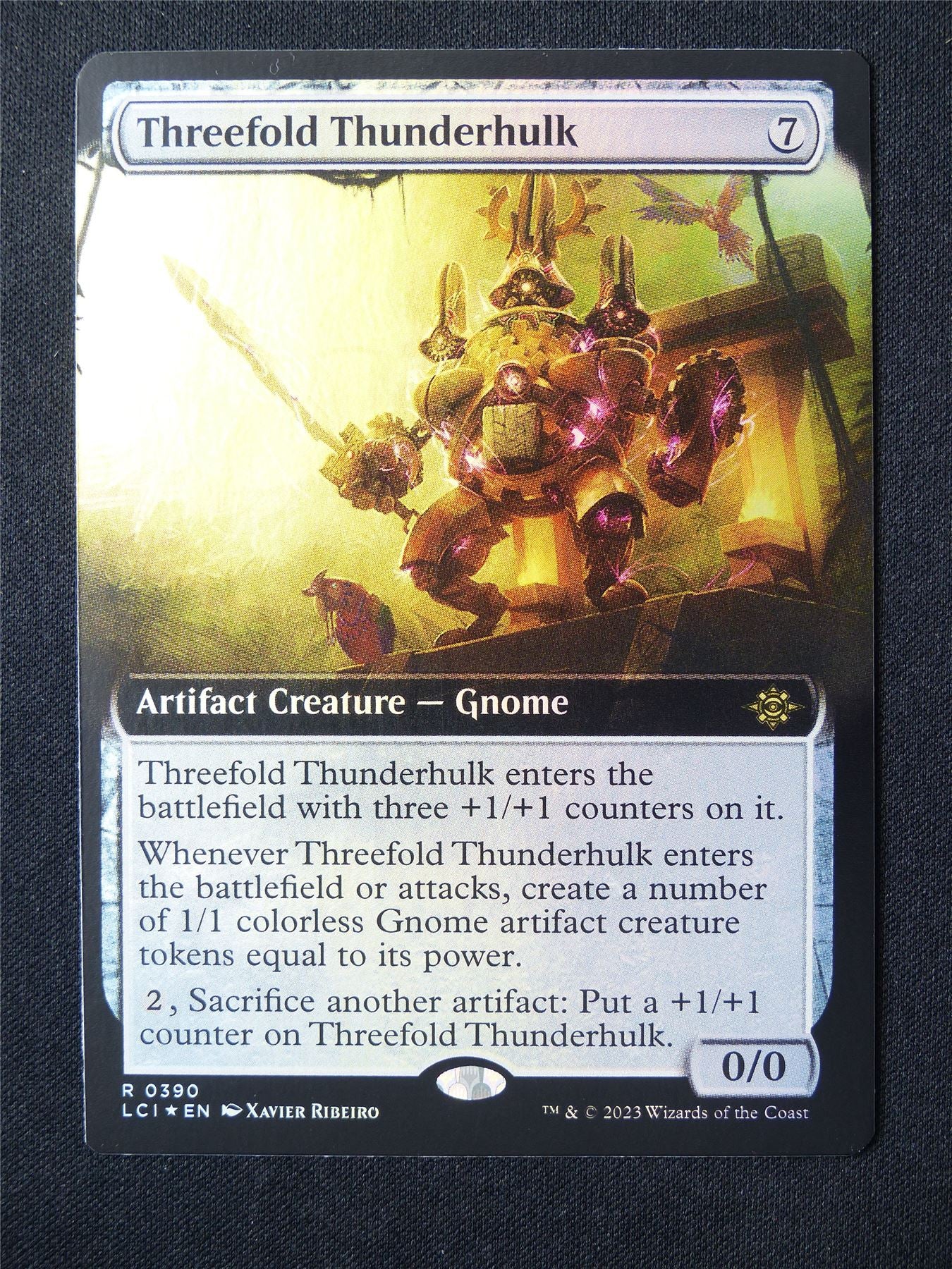 Threefold Thunderhulk Extended Foil - LCI - Mtg Card #5G7