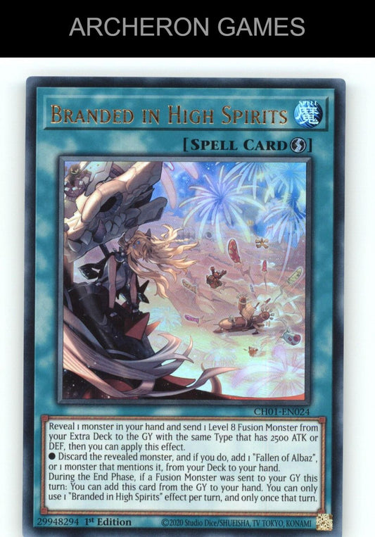 Branded in High Spirits Ultra Rare YUGIOH Card