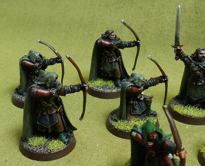 Classic Metal Farimir's Rangers painted set of 9 OOP - Warhammer Middle-Earth #2EN