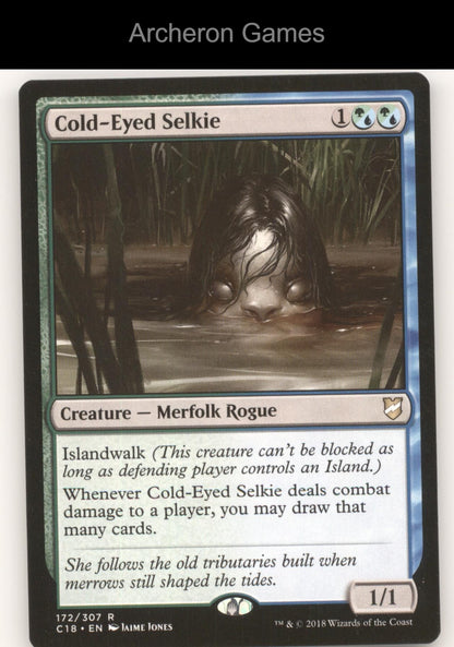 Cold-Eyed Selkie 172 R MTG Card Commander 2018