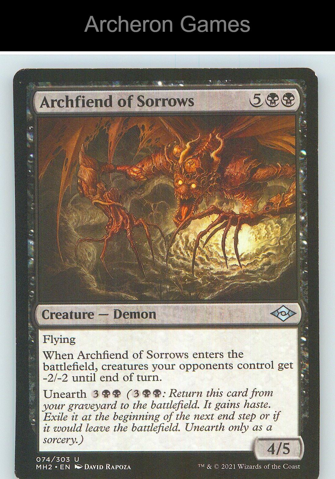 Archfiend of Sorrows MH2 74 UC MTG Card NM/EX+