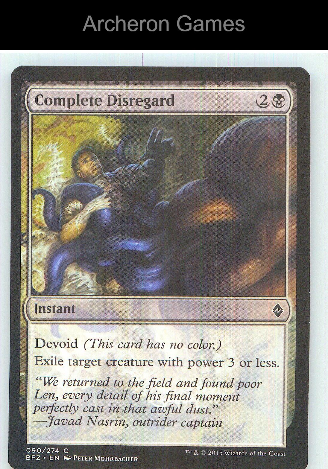 Complete Disregard BFZ 90 C MTG Card NM/EX+