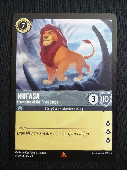 Mufasa Champion of the Pride Lands 185/204 - Lorcana Card #27Q