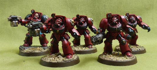 Terminator Assault Squad painted - Blood Angels - Warhammer 40K #5A