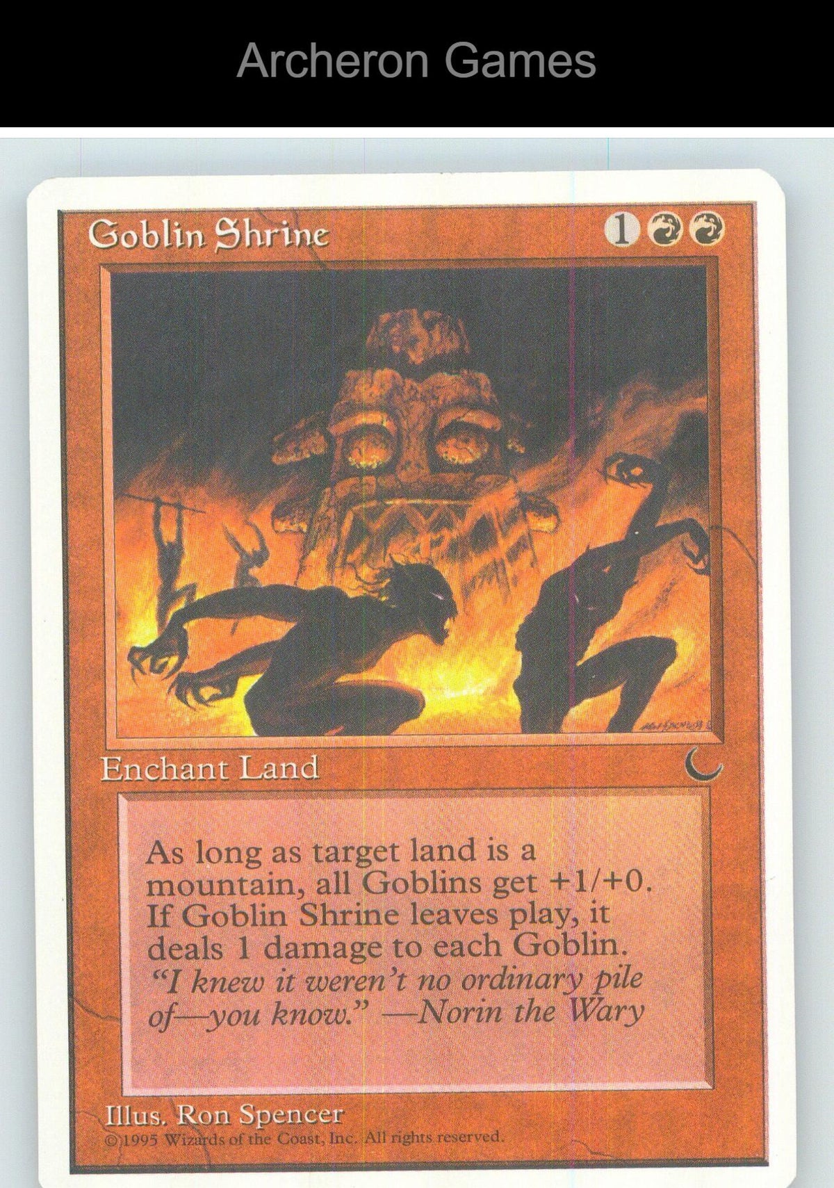 Goblin Shrine CHR C MTG Card NM/EX+