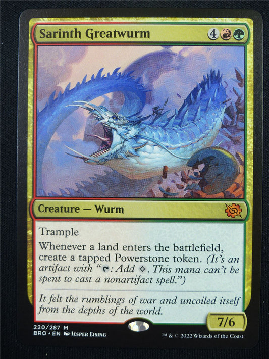 Sarinth Greatwurm - BRO - Mtg Card #32G