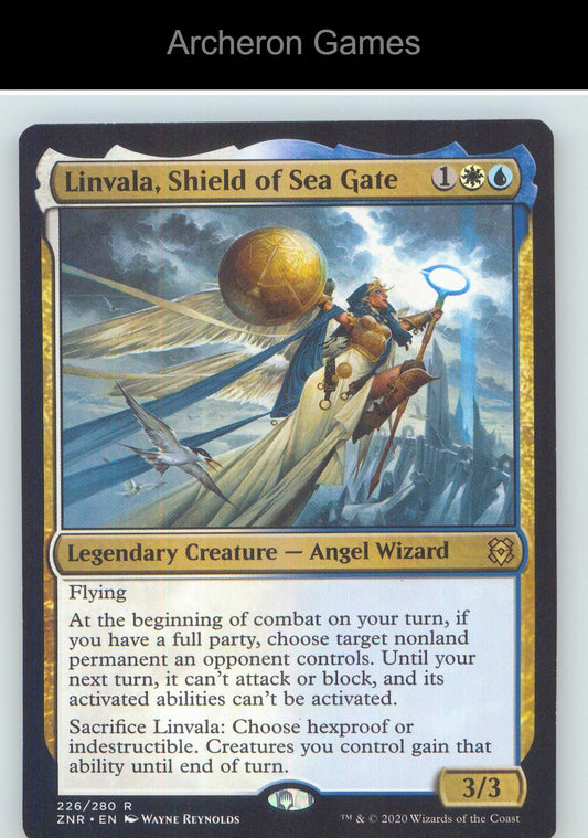 Linvala, Shield of Sea Gate ZNR 226 R MTG Card NM/EX+