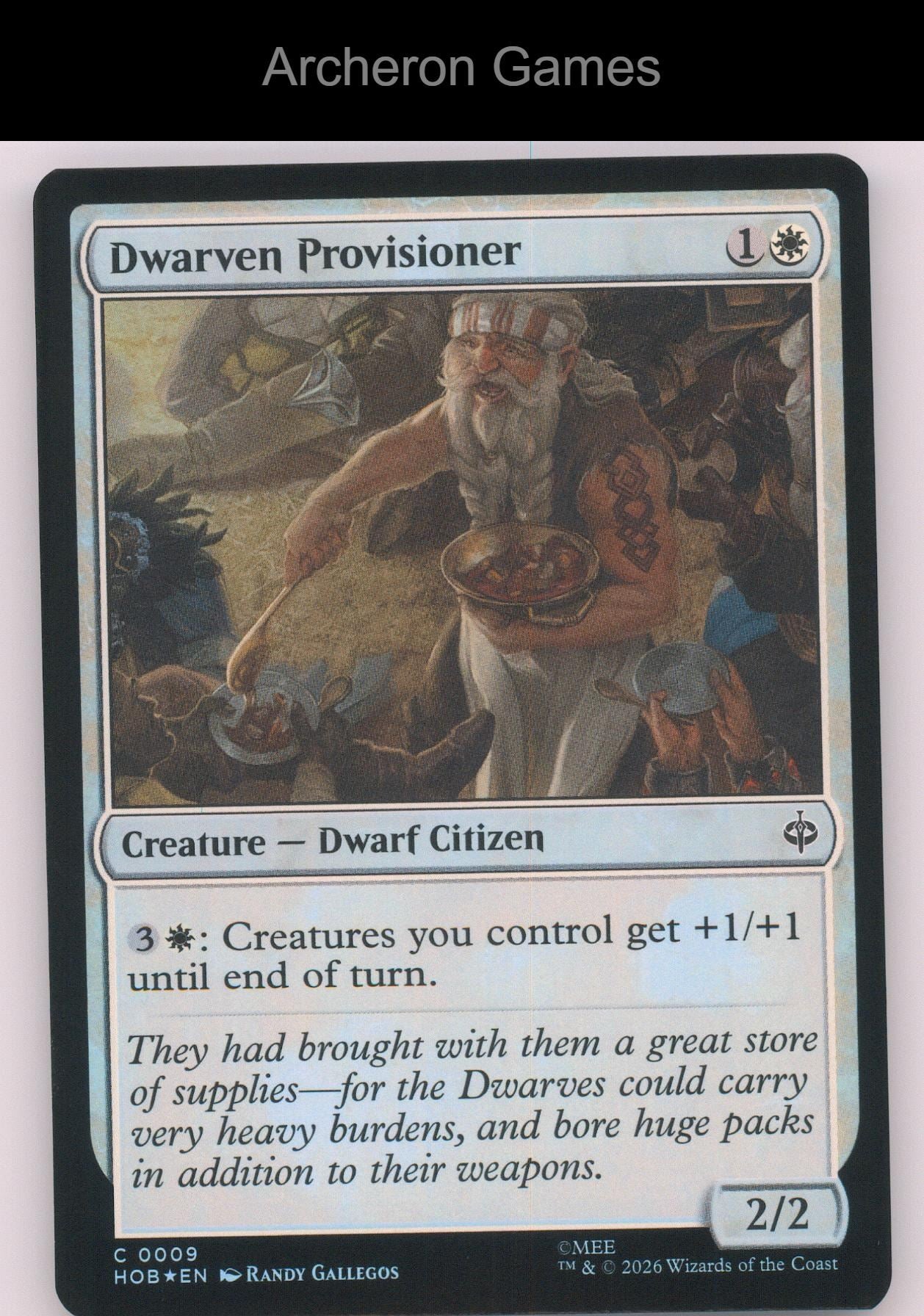 Dwarven Provisioner HOB 9 C MTG Card The Hobbit