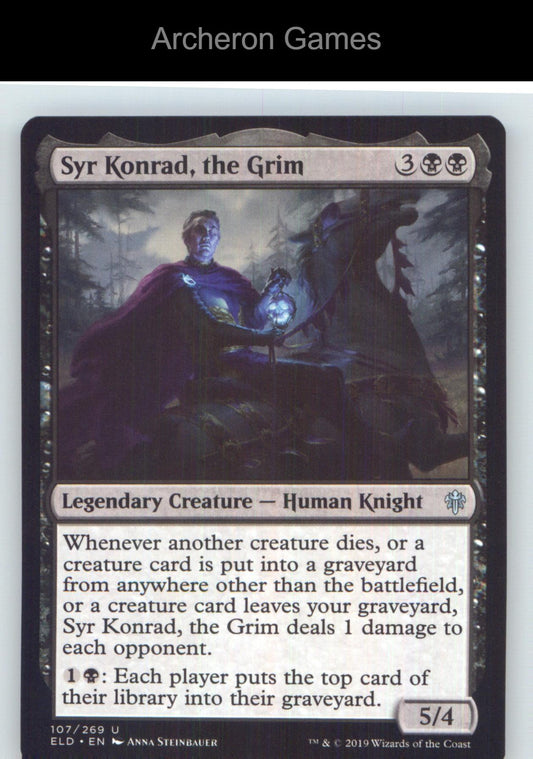 Syr Konrad, the Grim ELD 107 UC MTG Card NM/EX+