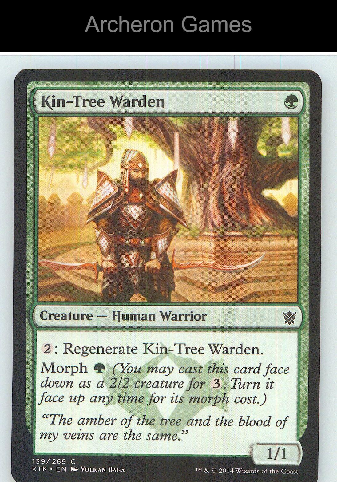 Kin-Tree Warden KTK 139 C MTG Card NM/EX+