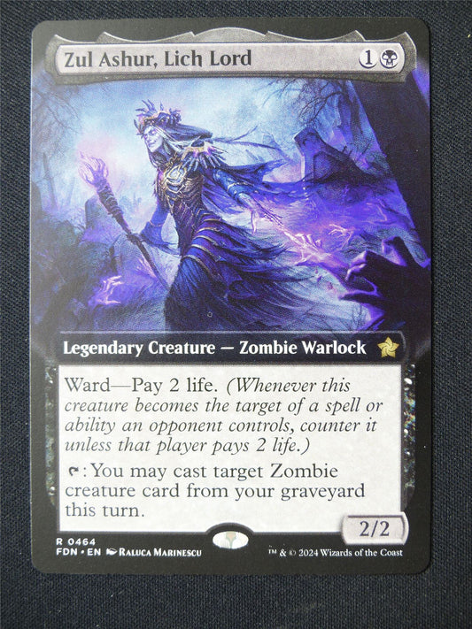 Zul Ashur Lich Lord Extended Art - FDN - Mtg Card #7AI