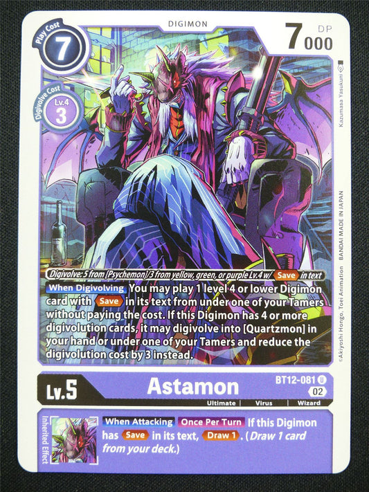 Astamon BT12-081 U - Digimon Card #LF