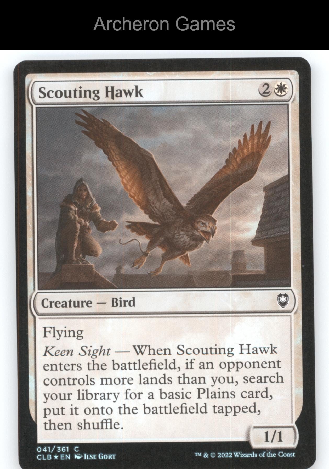Scouting Hawk 41 C MTG Card Commander Legends: Battle for Baldur's Gate