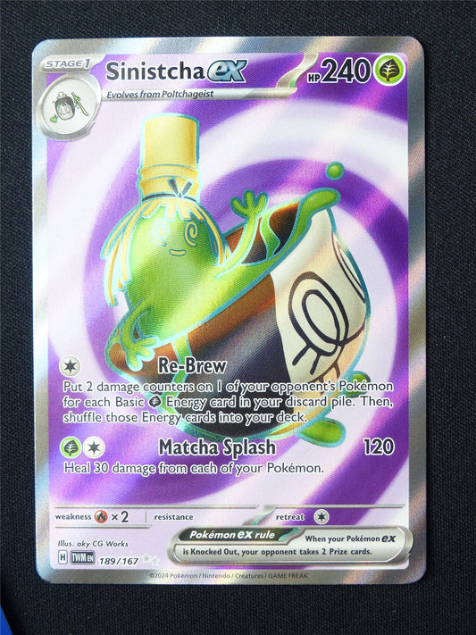 Sinistcha EX 189/167 Textured Holo - Pokemon Card #5XX