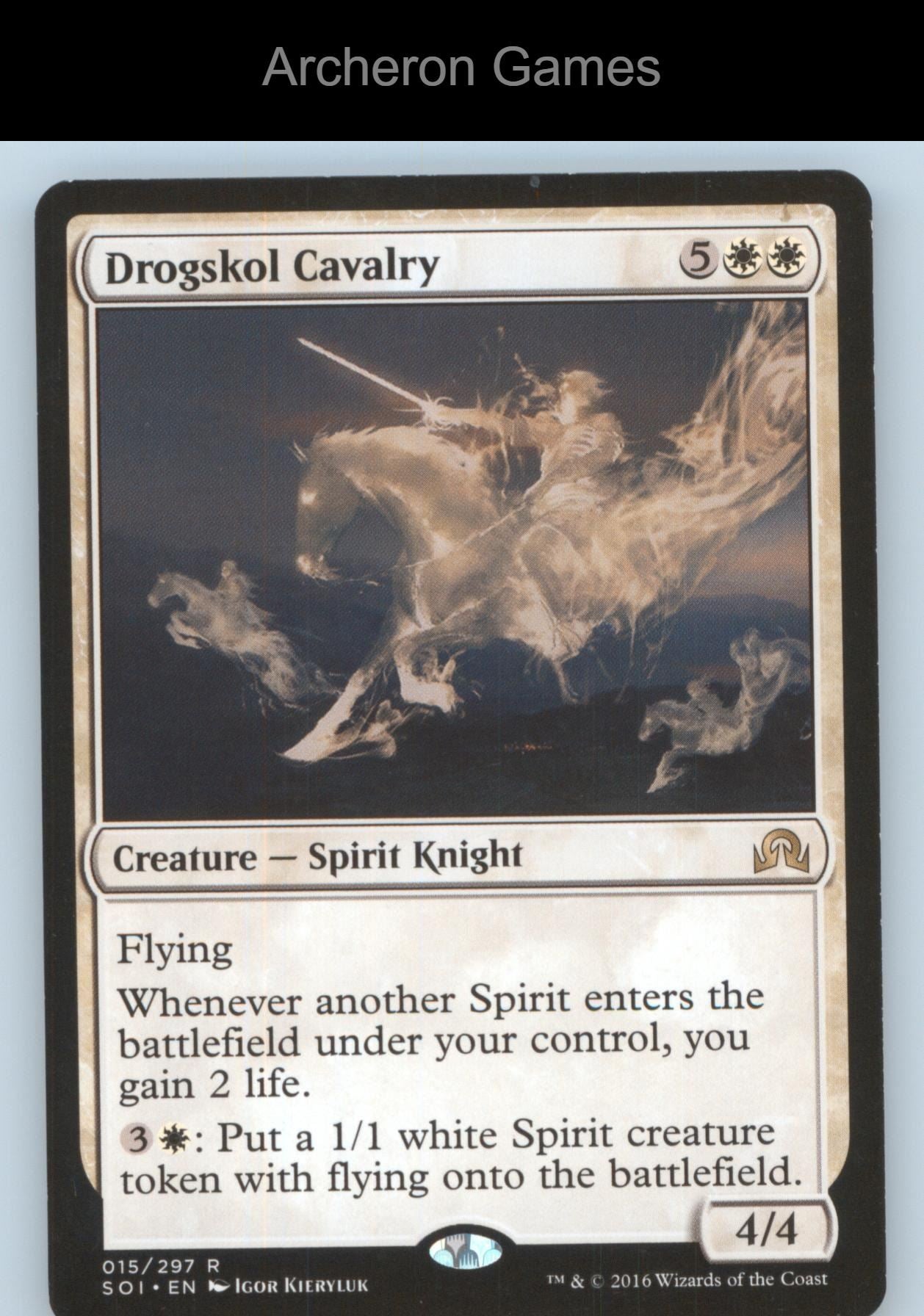 Drogskol Cavalry 15 R MTG Card Shadows over Innistrad