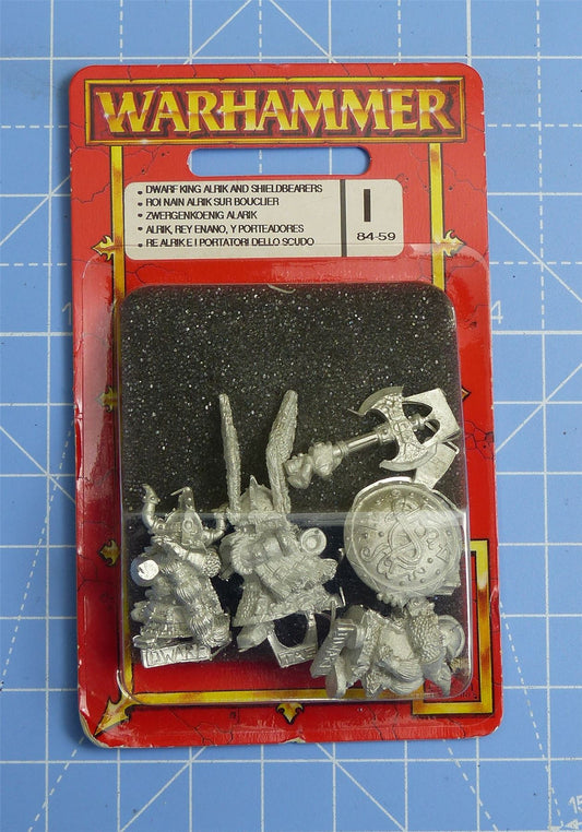King Alrik and Shieldbearers Classic Metal Blister - Warhammer Old World #YO