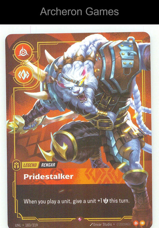 Rengar - Pridestalker UNL 183/219 R Unleashed Riftbound Card