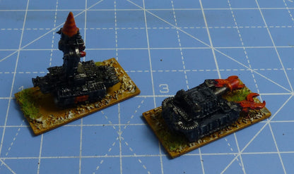 Classic Metal Ork Weirdboy Battle Wagon & Grabba Tank painted- Warhammer Epic #2LE