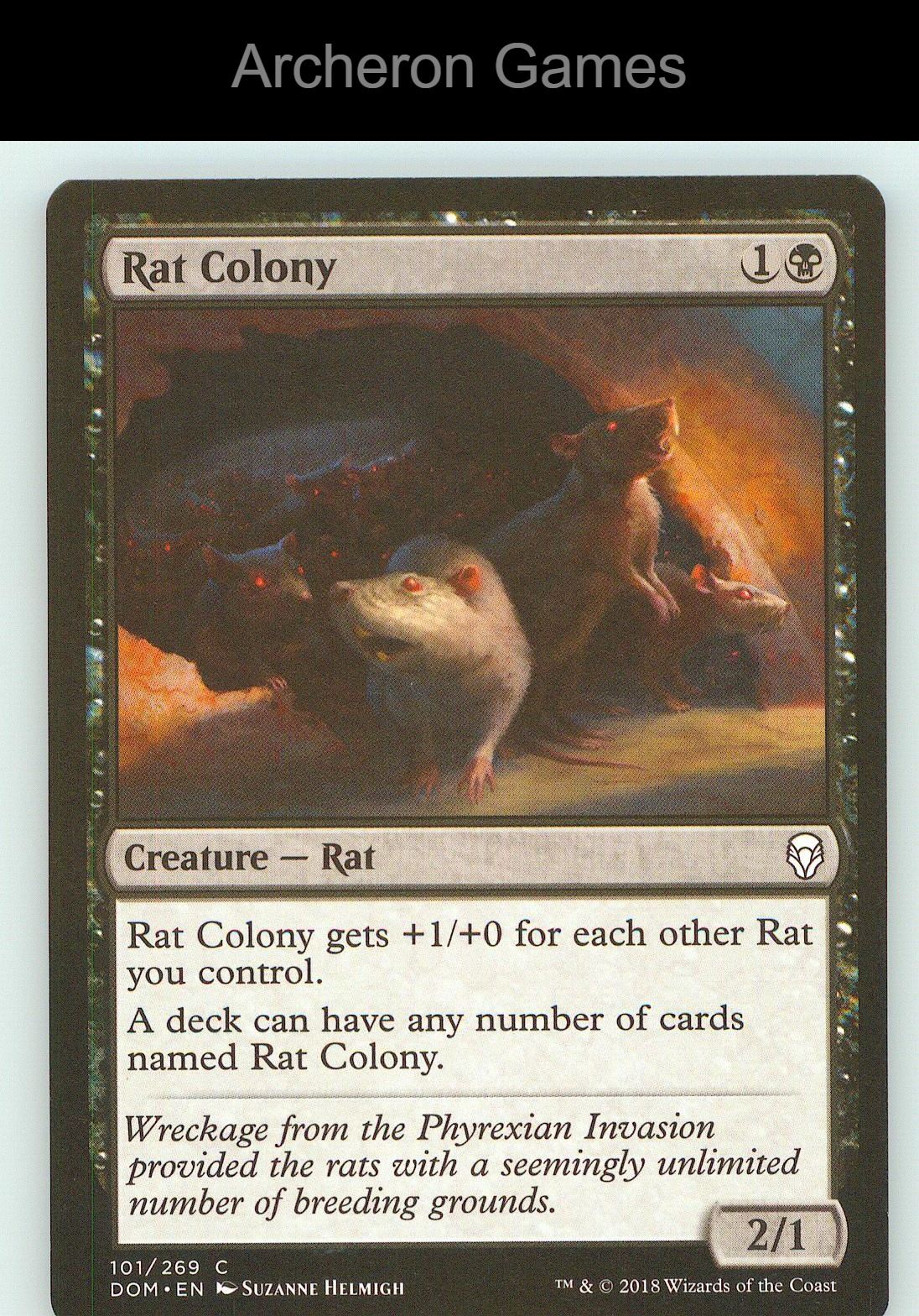 Rat Colony DOM 101 C MTG Card NM/EX+