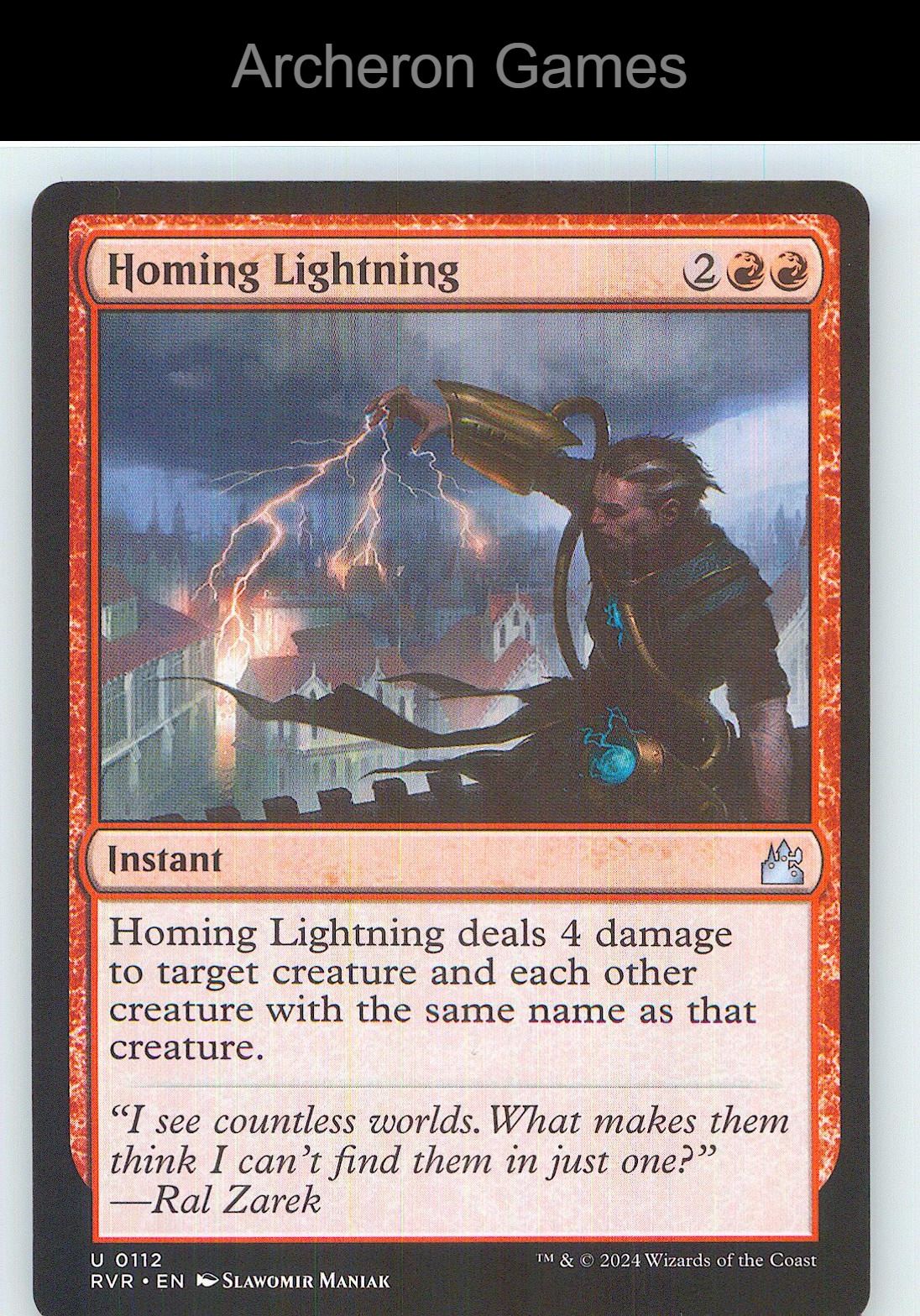 Homing Lightning RVR 112 UC MTG Card NM/EX+