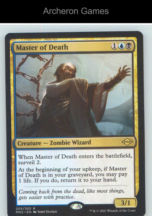 Master of Death MH2 205 R MTG Card NM/EX+