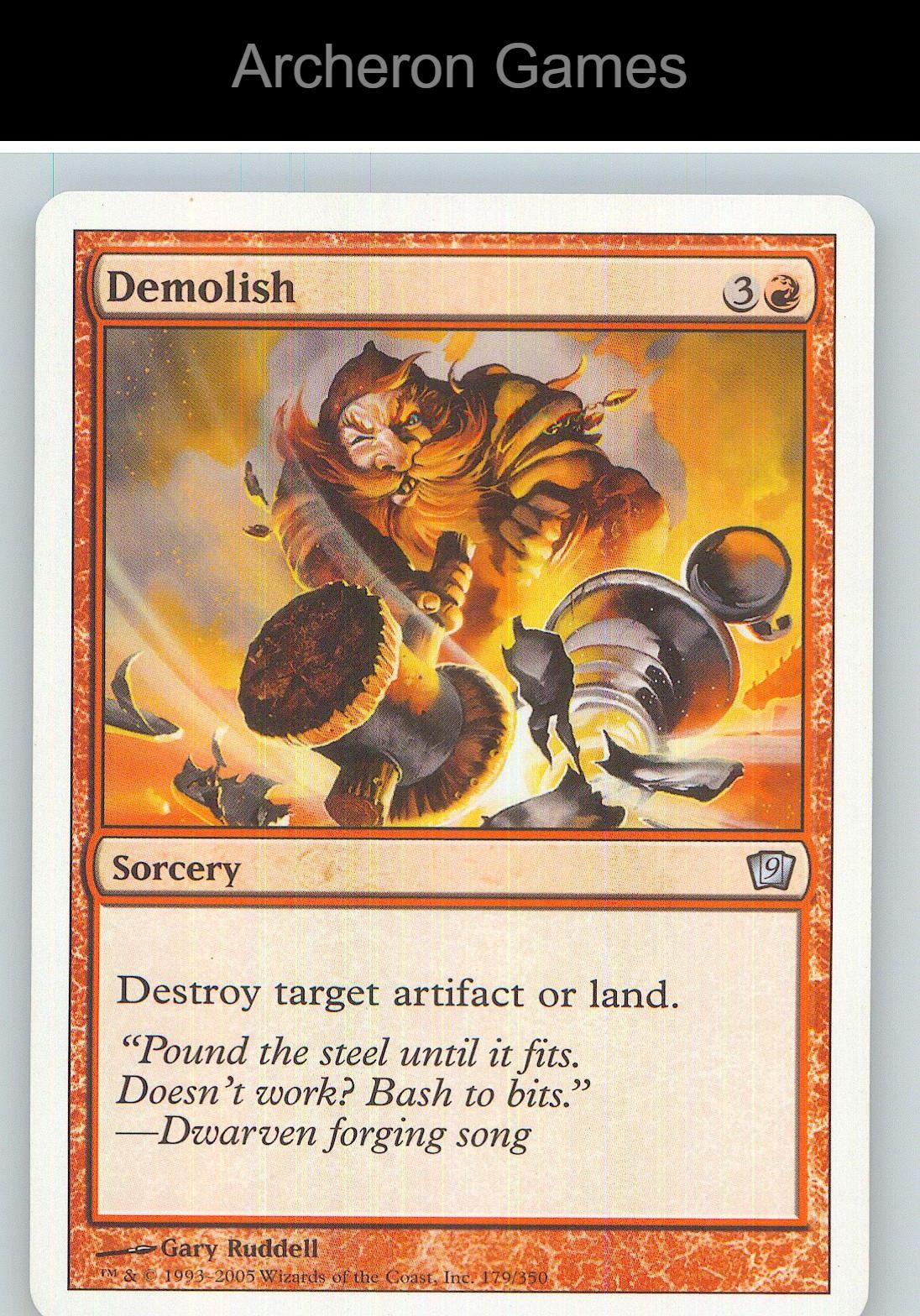 Demolish 9ED 179 UC MTG Card NM/EX+