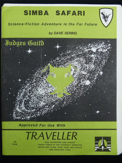 Simba Safari: Judges Guild Traveller Companion - Roleplay Booklet #N4