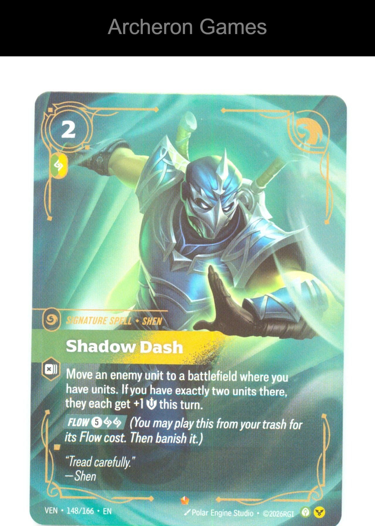 Shadow Dash VEN 148/166 Epic Vendetta Riftbound Card Foil
