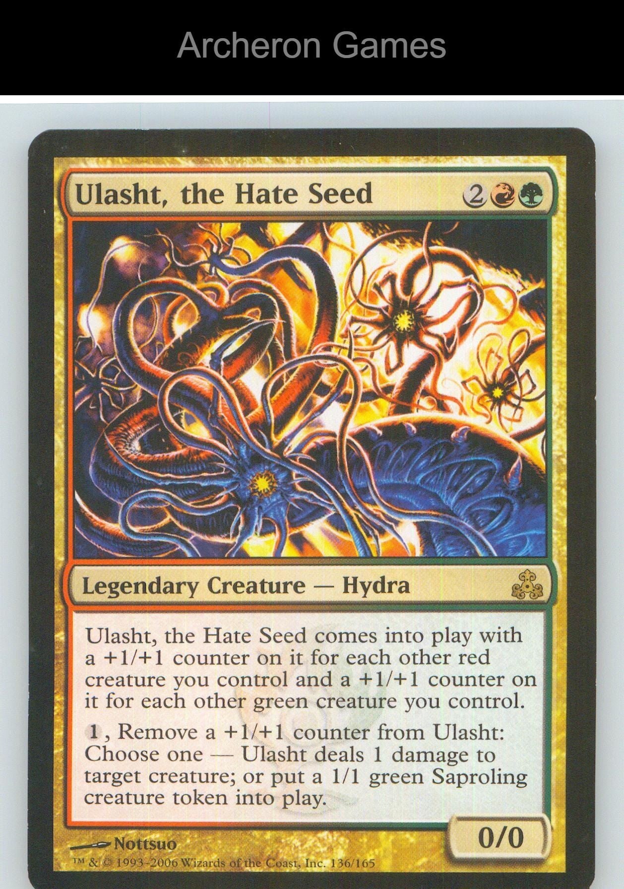 Ulasht, the Hate Seed GPT 136 R MTG Card NM/EX+