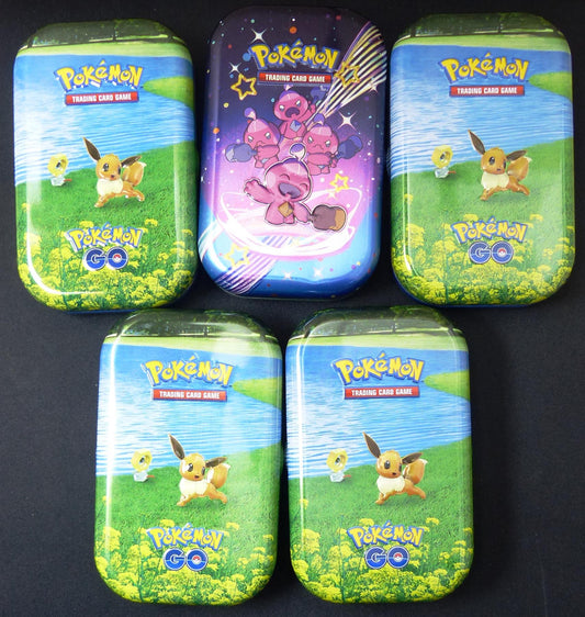 Bundle of 5 Empty Mini Tins - Pokemon