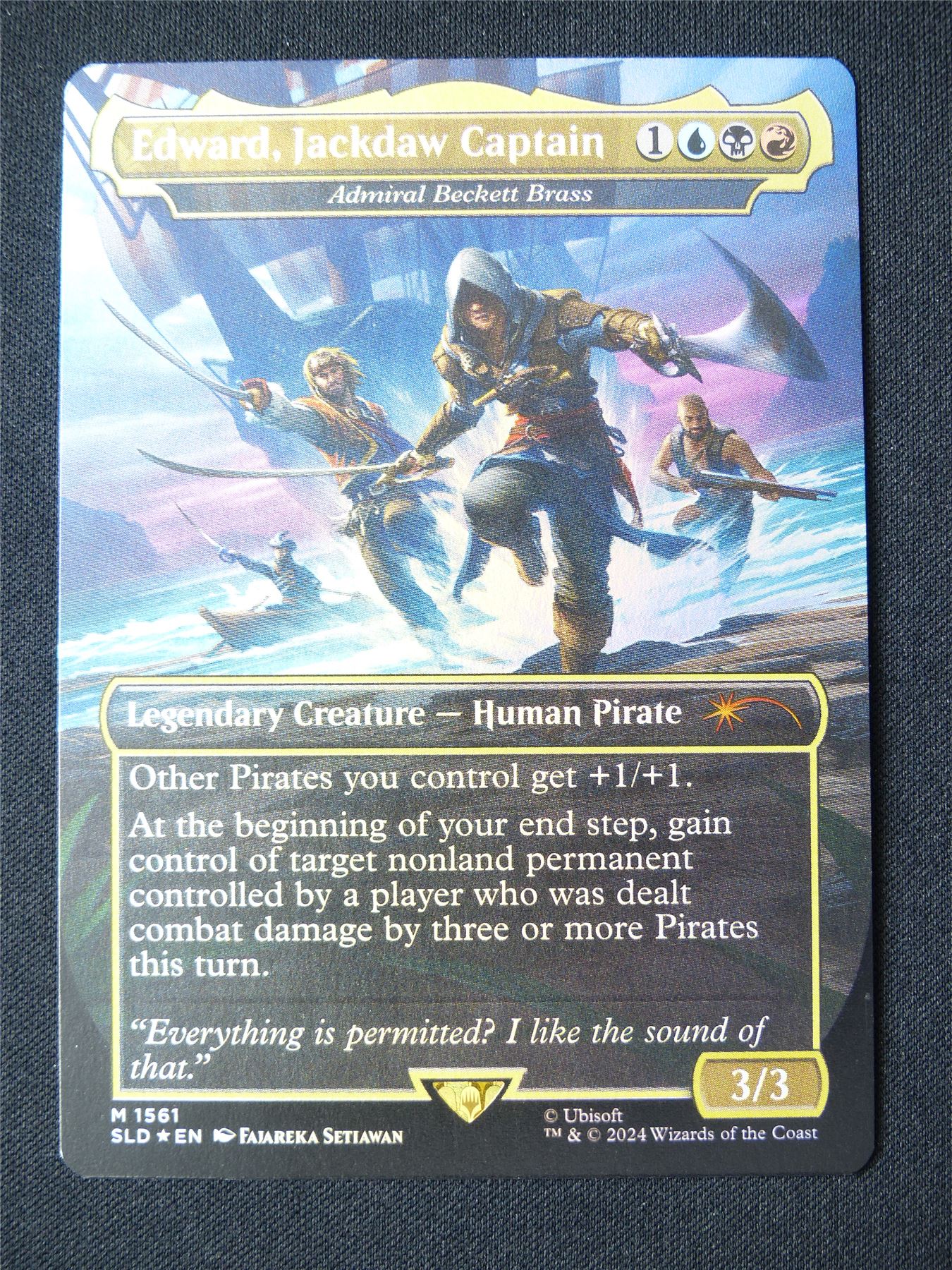 Edward Jackdaw Captain Borderless Foil - SLD - Mtg Card #11Q