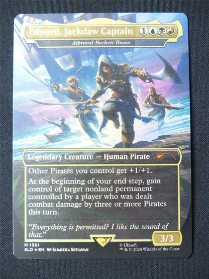 Edward Jackdaw Captain Borderless Foil - SLD - Mtg Card #11Q