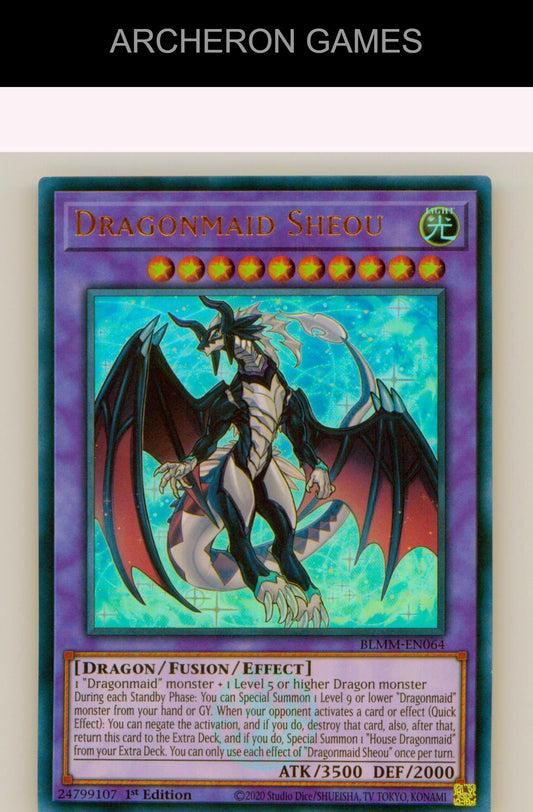 Dragonmaid Sheou Ultra Rare YUGIOH Card 1st Edition